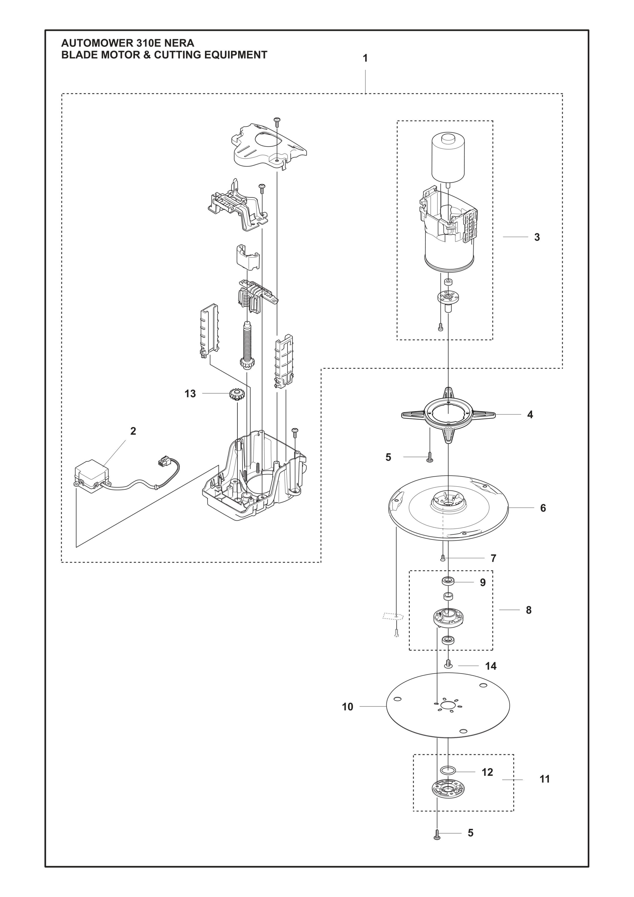 Schneidmotor und Schneidausrüstung