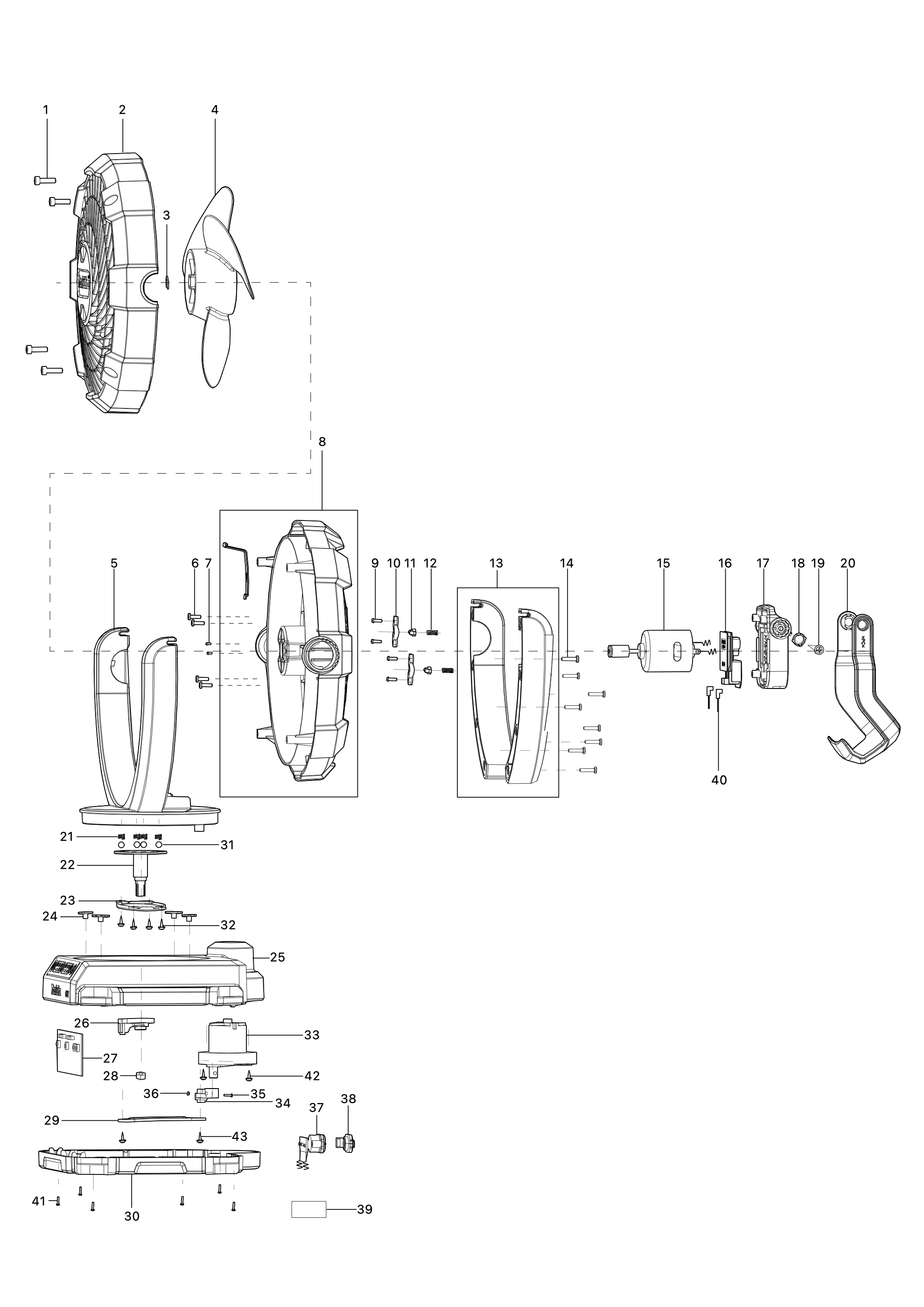 Akku-lüfter Cf101d