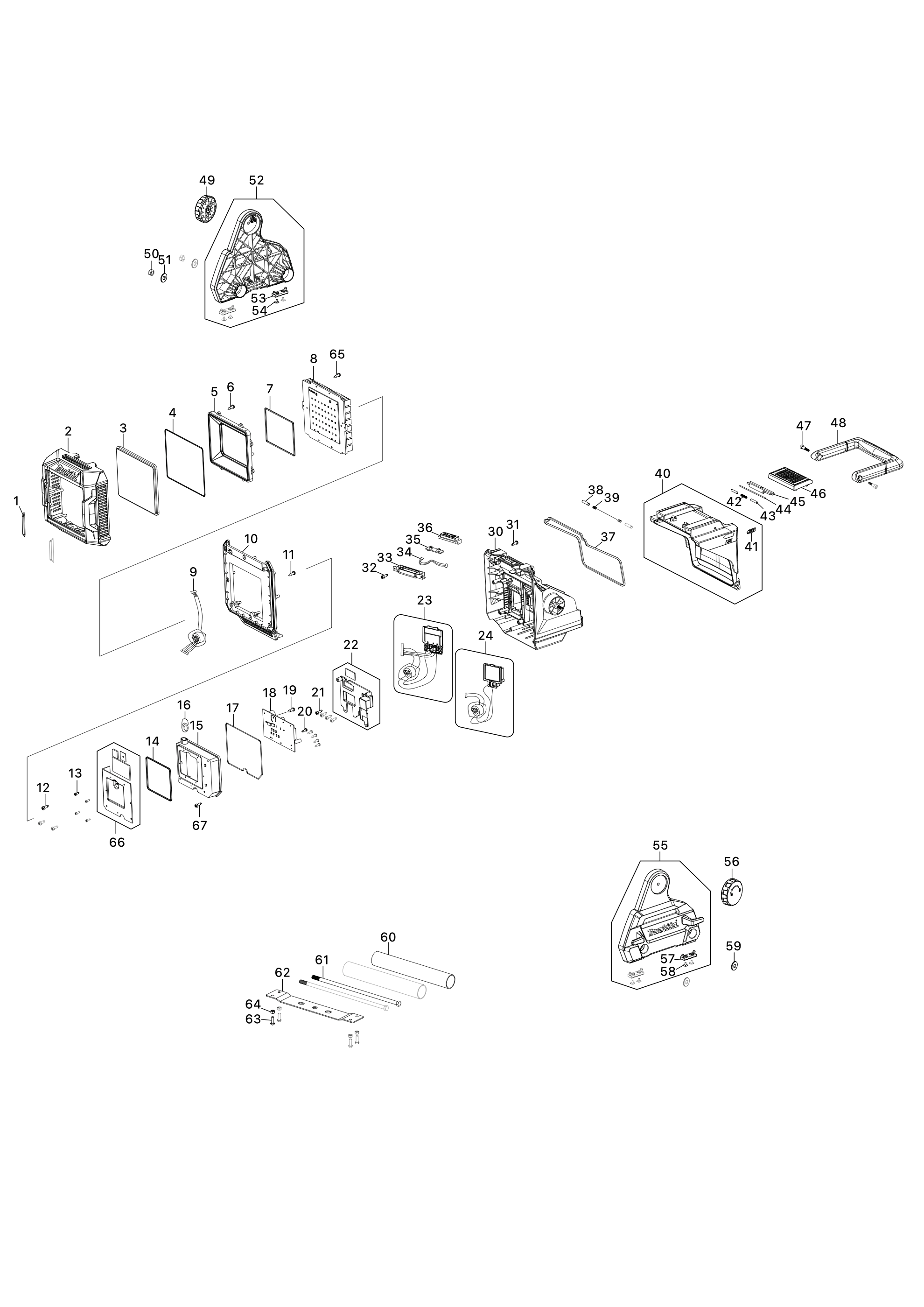 Led-akku-baustrahler Ml005g