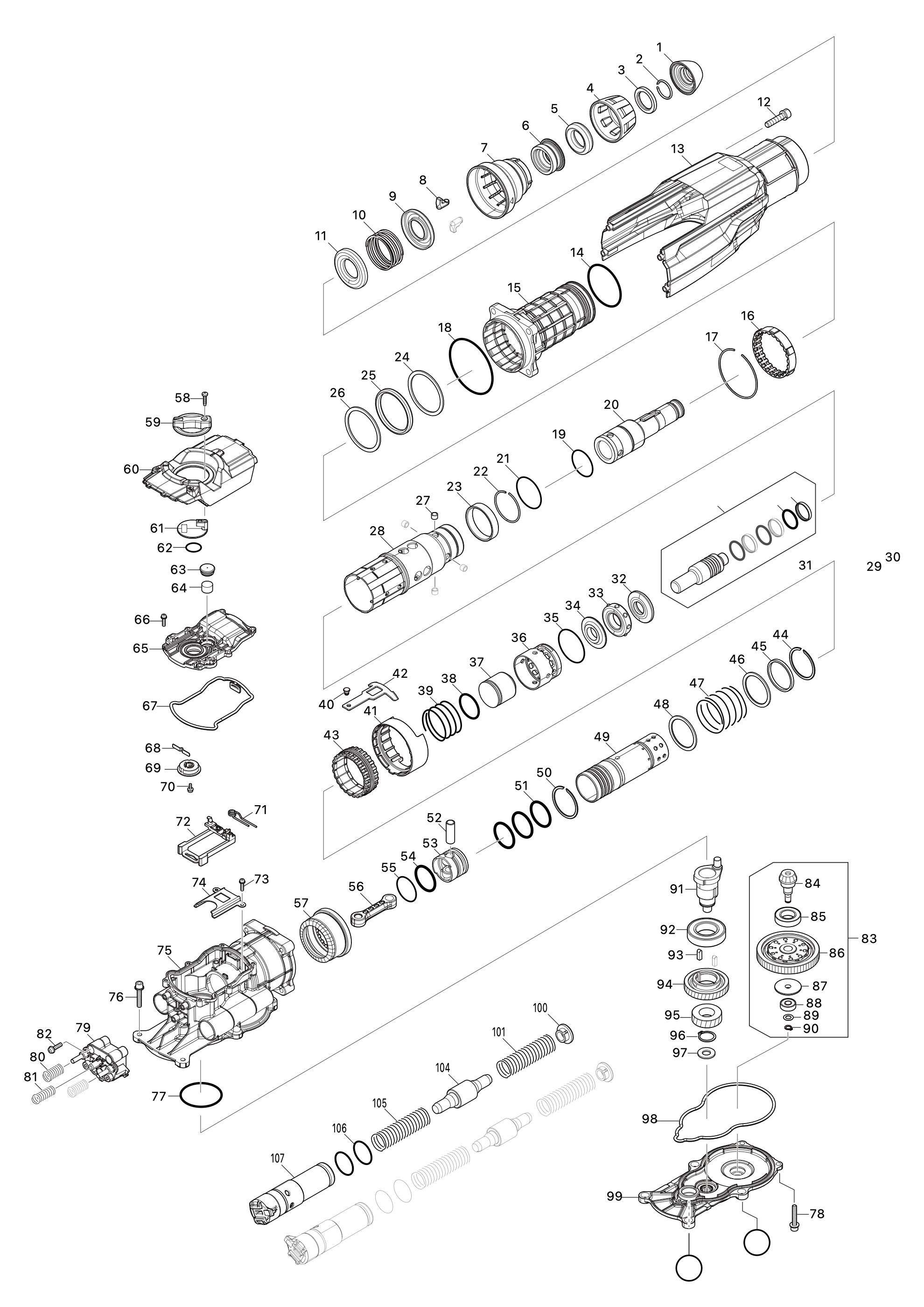 Akku-kombihammer Hr006g – Seite 1