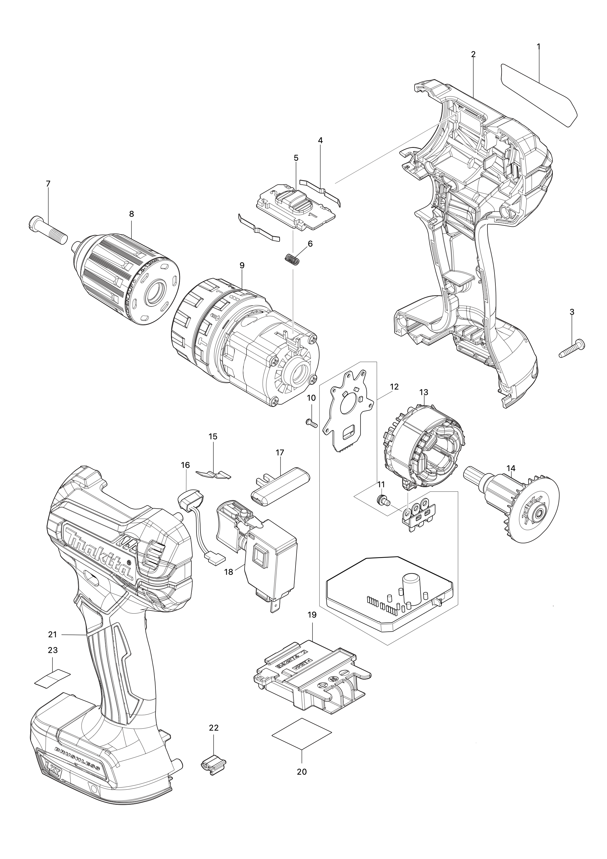 Akku-schlagbohrschrauber Dhp485