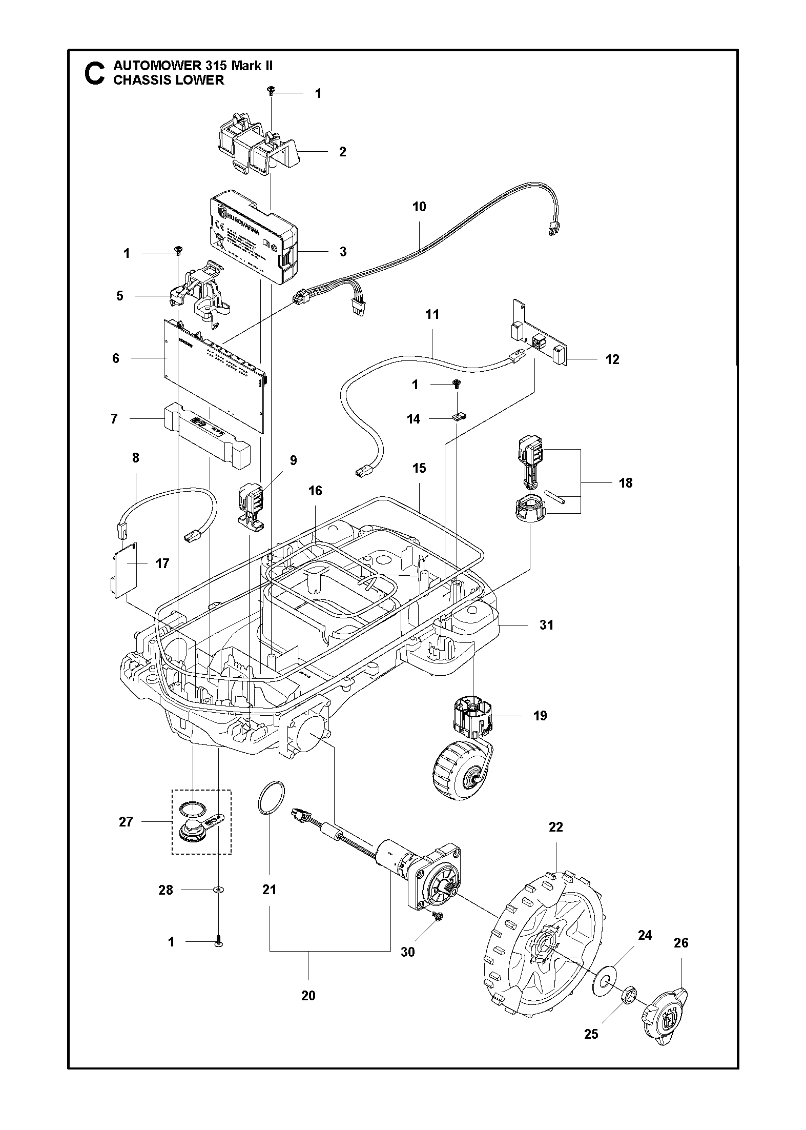 Unteres Chassis