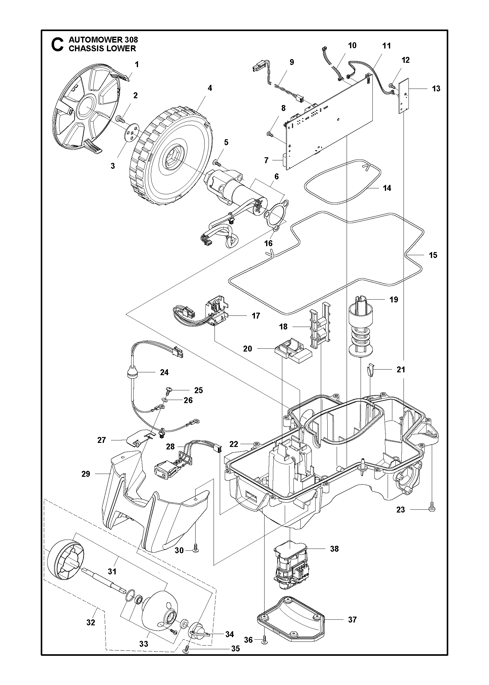 Unteres Chassis