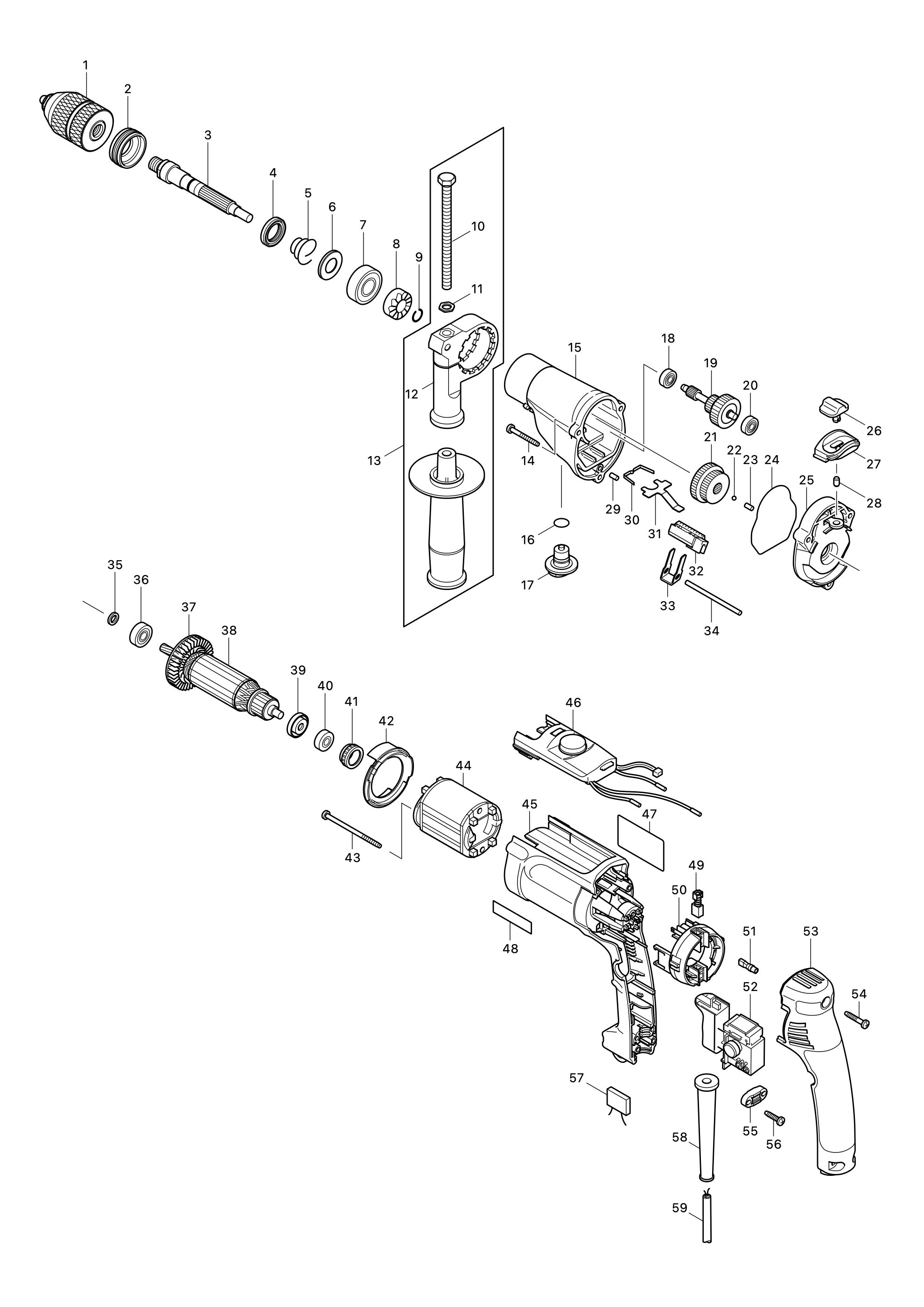 Schlagbohrmaschine Hp2071