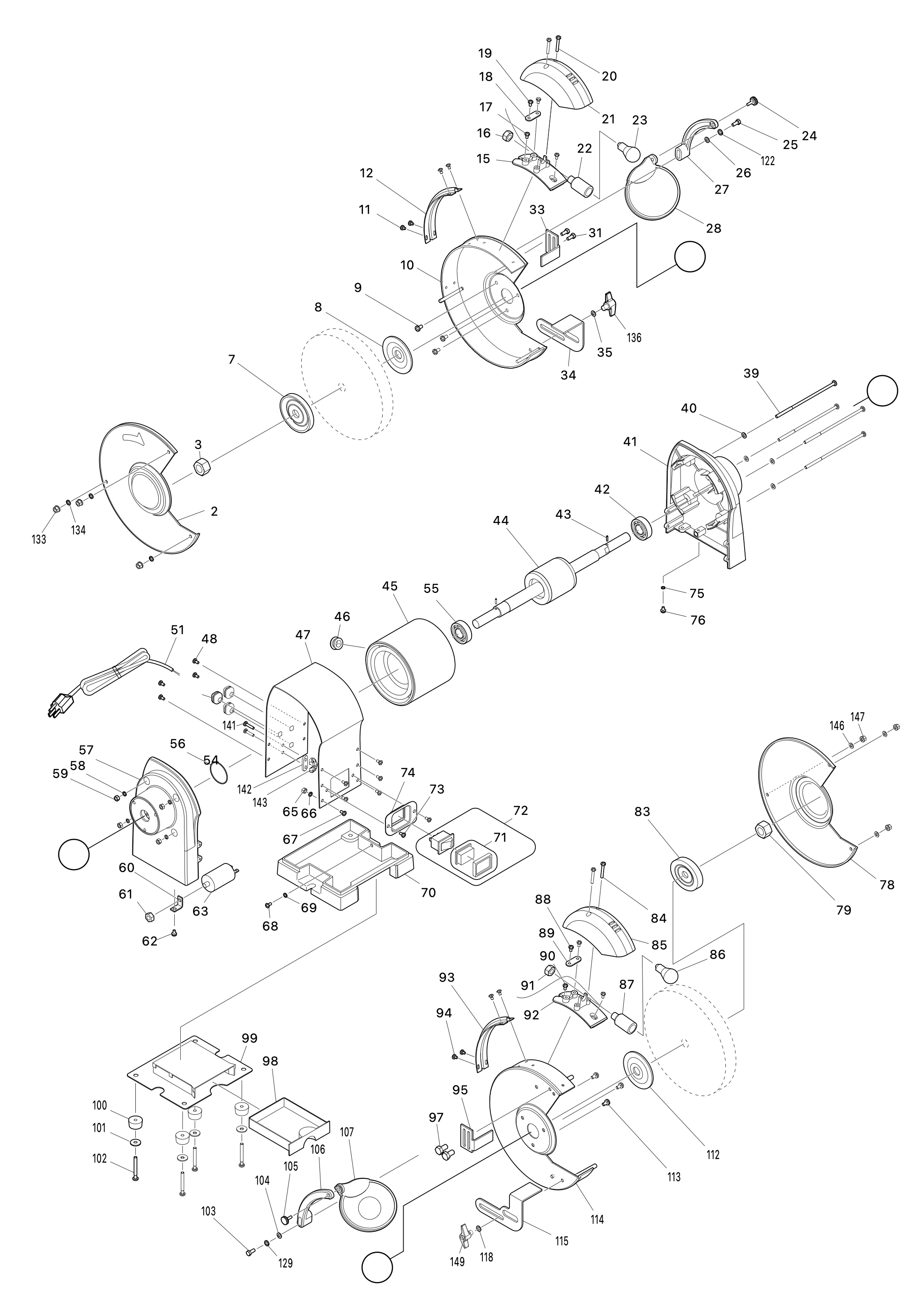 Doppelschleifbock Gb801