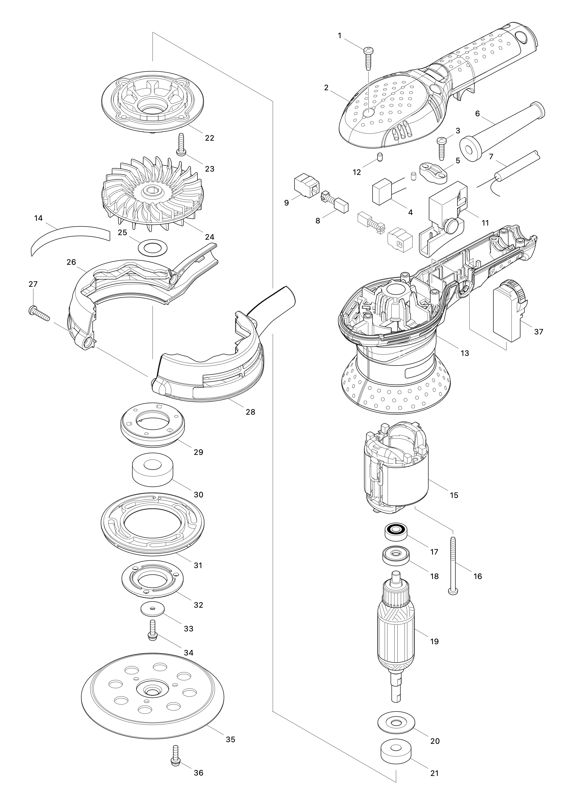 Exzenterschleifer Bo5041